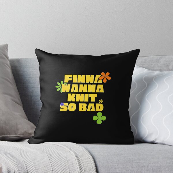 Item preview, Finna Wanna Knit Cozy Knitting Enthusiast Statement designed and sold by bambiai.