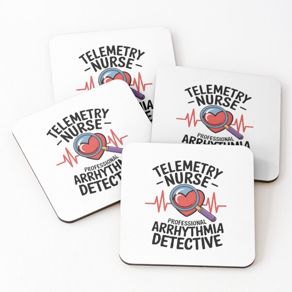 Item preview, Telemetry Nurse – Professional Arrhythmia Detective | Cardiac Nurse Humor designed and sold by CuteDesignables.