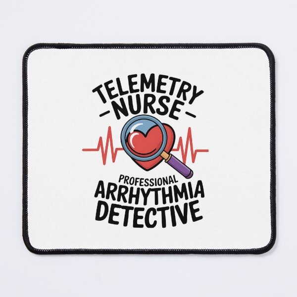 Item preview, Telemetry Nurse – Professional Arrhythmia Detective | Cardiac Nurse Humor designed and sold by CuteDesignables.