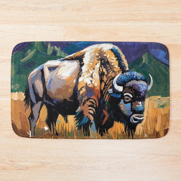 Item preview, Majestic Bison in Mountain Field designed and sold by ChrisButler.