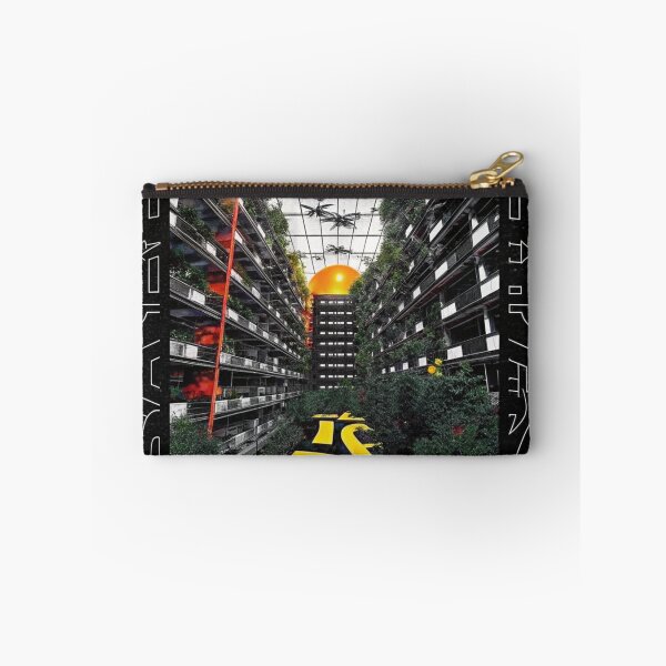 Item preview, Solarpunk Garden City Eco-Urban Vision Art Print designed and sold by Raw-Ink.