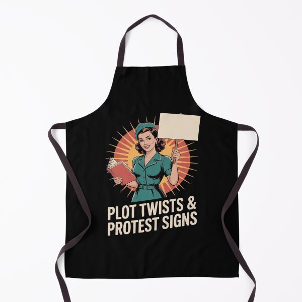 Item preview, Plot Twists & Protest Signs Funny Activist Reader designed and sold by HORIZBoutique.