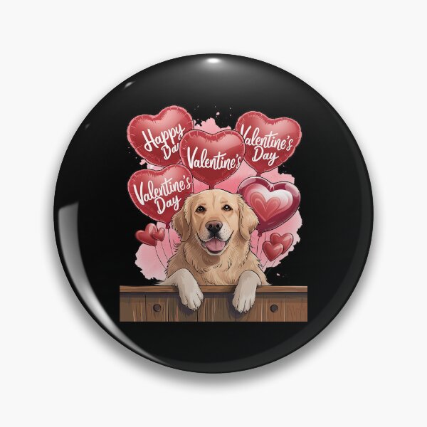 Item preview, Golden Retriever Dog Happy Valentines Day Pet Dog Lover designed and sold by catsdothingz.