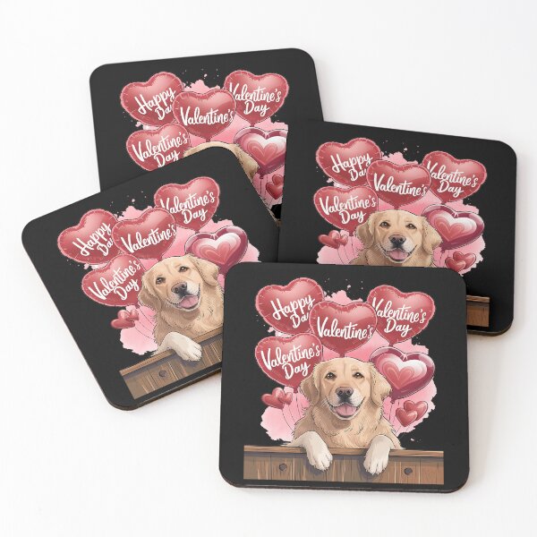 Item preview, Golden Retriever Dog Happy Valentines Day Pet Dog Lover designed and sold by catsdothingz.