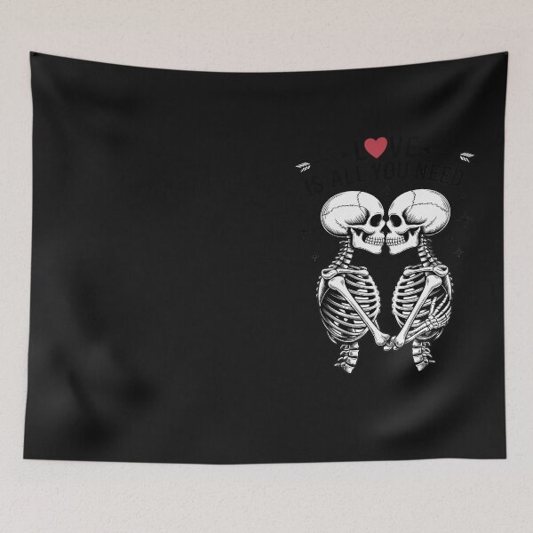 Item preview, Valentine's Day Skeleton Love Romance Couple Skull Kissing designed and sold by Hofersofer.