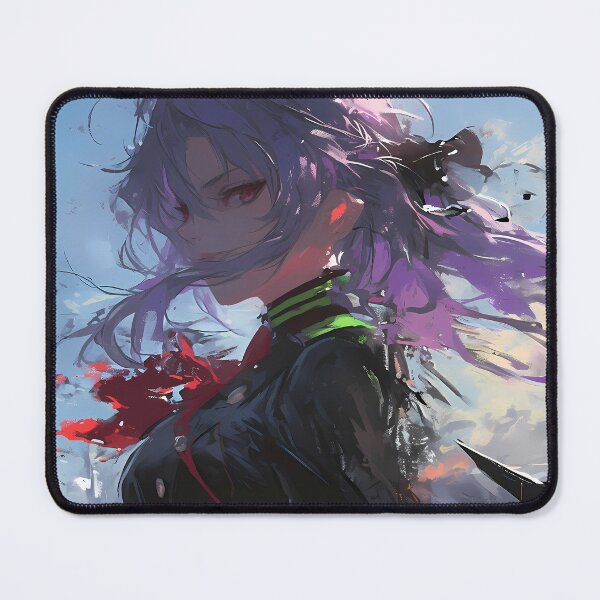 Item preview, Hiiragi Shinoa Seraph of the End Anime Girl Fierce Spirit designed and sold by thedarvills.