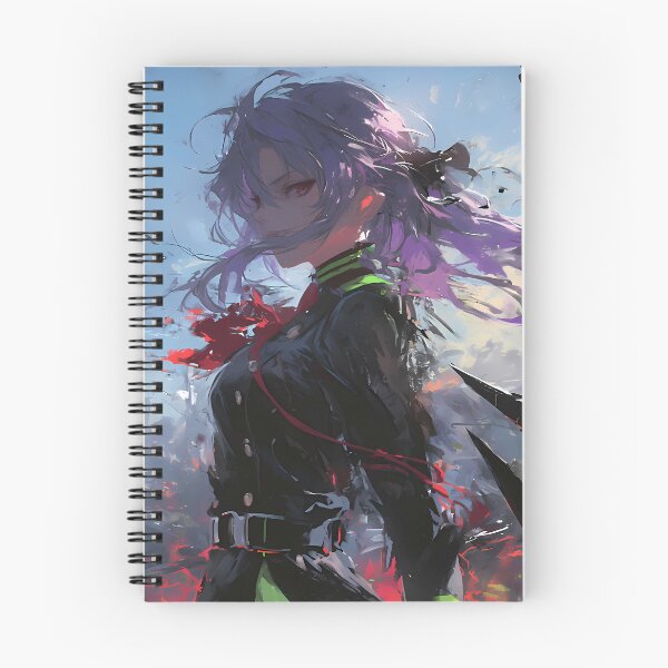 Item preview, Hiiragi Shinoa Seraph of the End Anime Girl Fierce Spirit designed and sold by thedarvills.