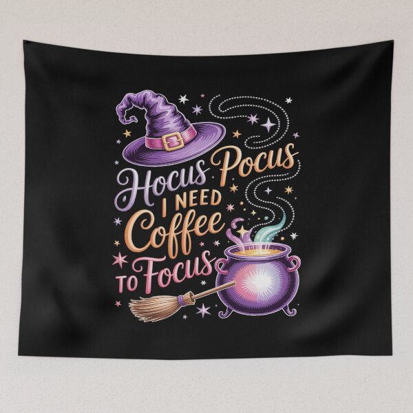 Item preview, Pocus Hocus Coffee Focus Pocus Hocus I Need Coffee to designed and sold by FluoroWave.