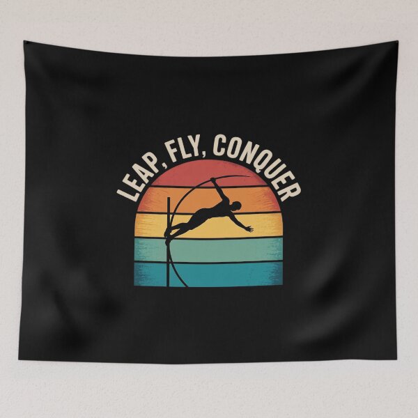 Item preview, Pole Vault Vaulter Jump Leap Fly Conquer designed and sold by FluoroWave.