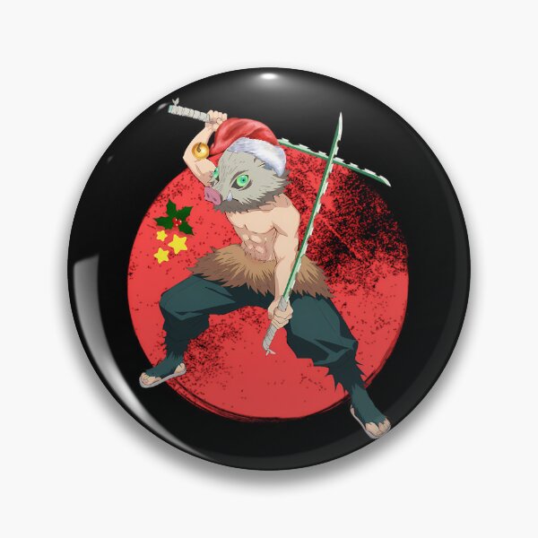 Item preview, Anime Warrior Boar Mask Swordsman  Demon Slayer Christmas Inspired Fan Art designed and sold by Jennifermer12.