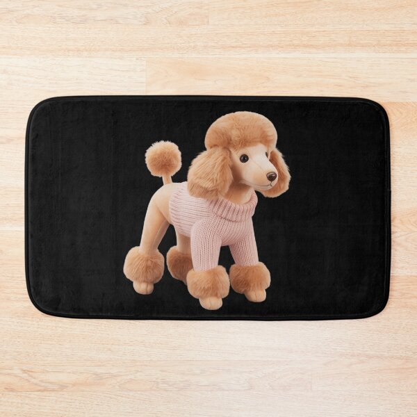 Item preview, Poodle Dog Pink Ribbon Breast Cancer Pattern Felt designed and sold by FluoroWave.
