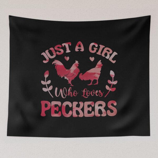 Item preview, Just A Girl Who Loves Peckers For Chicken Fans Tie Dye Lover designed and sold by reeneregen.