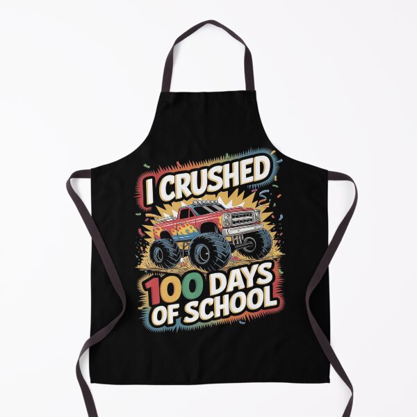 Item preview, I Crushed 100 Days Of School Boys Kids  designed and sold by lilLilaBatArt.