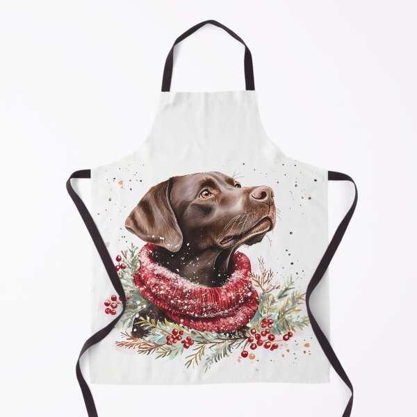 Item preview, Festive Chocolate Lab designed and sold by rmcbuckeye.