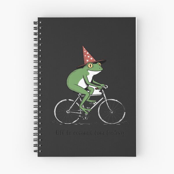 Item preview, Whimsical Frog Wizard Off to Commit Tom Foolery Frog designed and sold by Hofersofer.