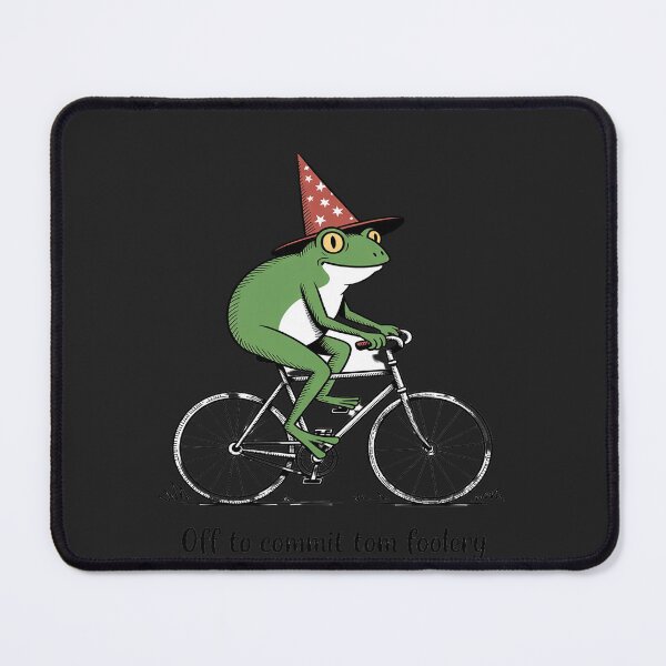 Item preview, Whimsical Frog Wizard Off to Commit Tom Foolery Frog designed and sold by Hofersofer.