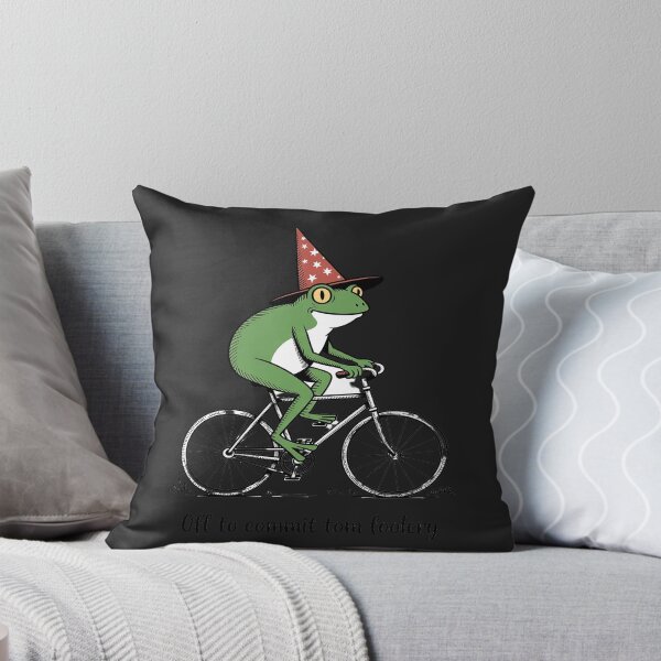Item preview, Whimsical Frog Wizard Off to Commit Tom Foolery Frog designed and sold by Hofersofer.