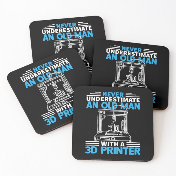 Item preview, 3D Printer Cool Never Underestimate Old Man 3D Printing Geek designed and sold by reeneregen.