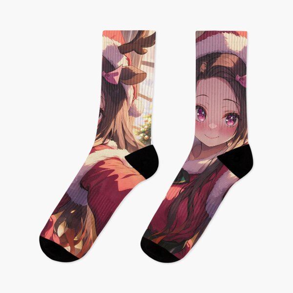 Item preview, Nezuko Kamado Demon Slayer Christmas festive warm cozy kawaii anime holiday designed and sold by thedarvills.