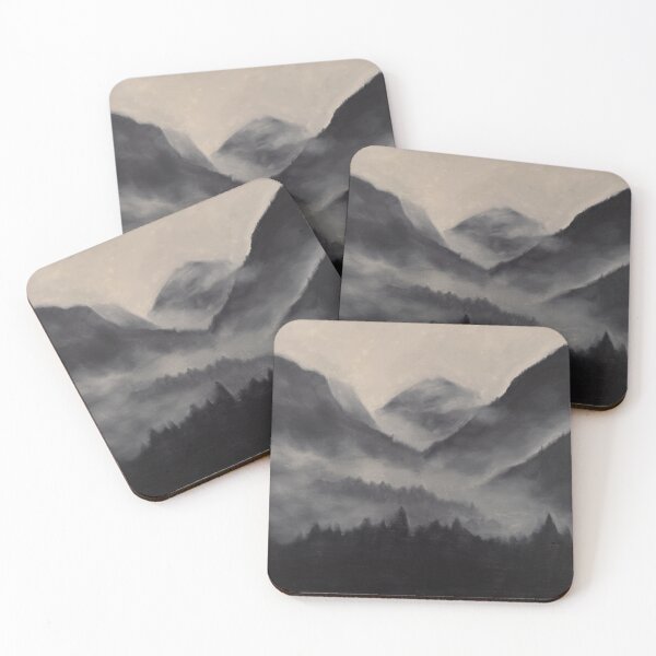 Item preview, Misty Morning Mountain Oil Painting designed and sold by yukimoonlet.