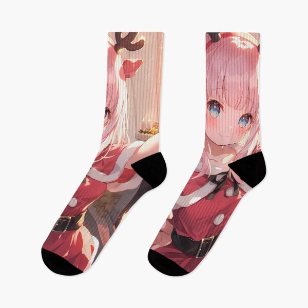 Item preview, Kaguya Chika Fujiwara Love Is War Christmas Anime Girl Festive Winter Cozy Holiday Spirit designed and sold by thedarvills.