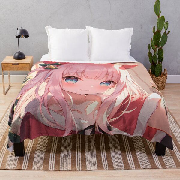Item preview, Kaguya Chika Fujiwara Love Is War Christmas Anime Girl Festive Winter Cozy Holiday Spirit designed and sold by thedarvills.