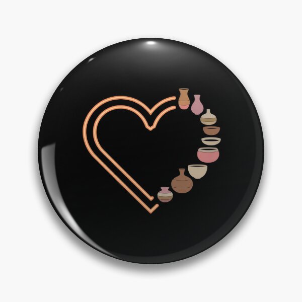 Item preview, Pottery Heart Shaped Vases and Jars Love designed and sold by Shannon Bosley.