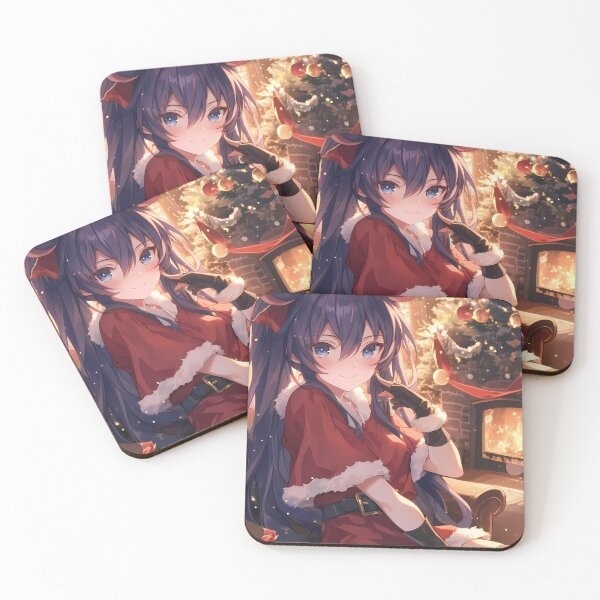 Item preview, Date Tohka Yatogami Christmas fantasy warmth glowing festive anime celebration designed and sold by thedarvills.
