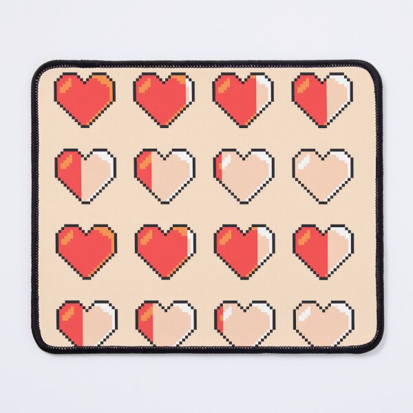Item preview, Pixel Art Gaming Hearts designed and sold by Potato Quality Prints.