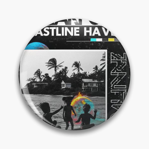 Item preview, Solarpunk Coastline Haven Kids Beach Art Print designed and sold by Raw-Ink.