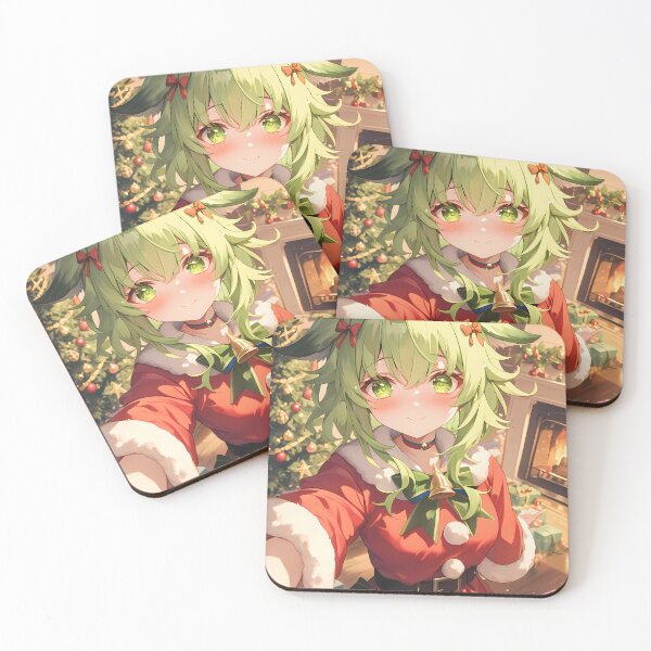 Item preview, Kuki Shinobu Genshin Impact Christmas Reindeer Festive Warm Cozy Holiday Glow designed and sold by thedarvills.