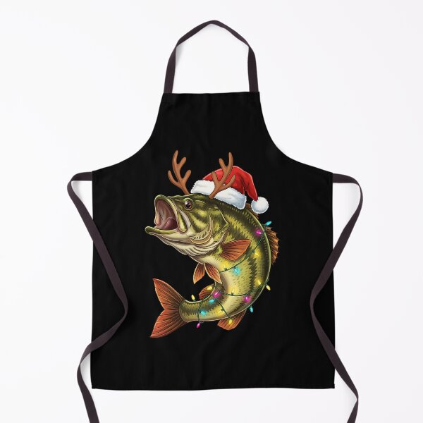 Item preview, Christmas Bass Santa Hat With Lights Fishing Fishermen Angle Men Boys designed and sold by jakaun.