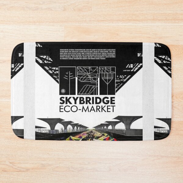 Item preview, Vibrant Solarpunk Skybridge Eco-Market Metropolis Art Print designed and sold by Raw-Ink.