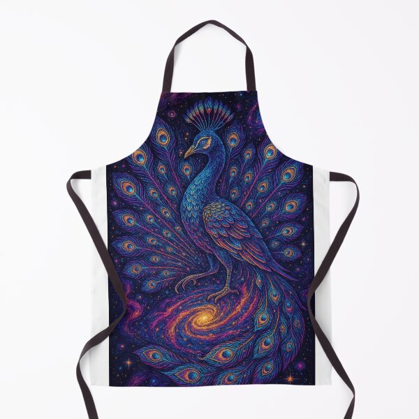 Item preview, Neon Cosmic Peacock Unfolding Galaxies designed and sold by Expl0rer.