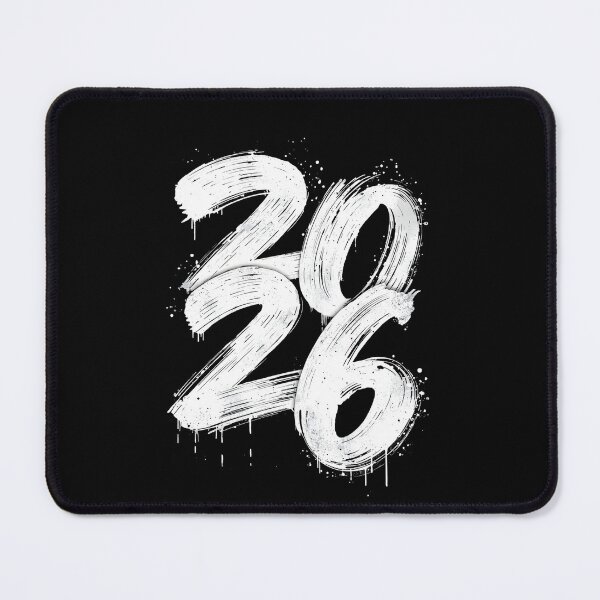Item preview, 2026 White Grunge Paintbrush & Graffiti Drip - Urban New Year & Class of '26 designed and sold by FestivityFinds.