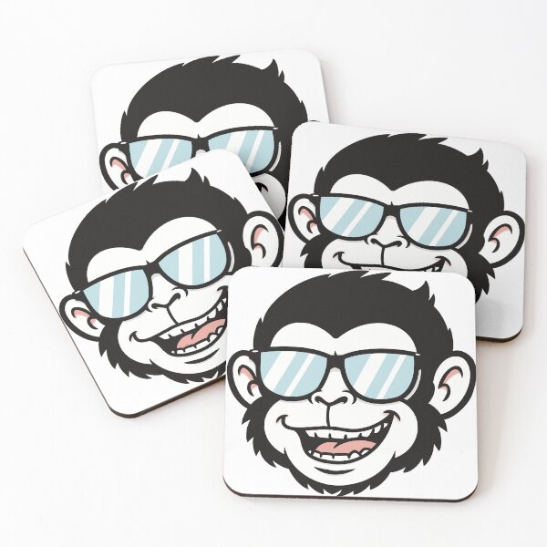 Item preview, Cool monkey with Sunglasses – Funny monkey Head Cartoo designed and sold by holywarter.
