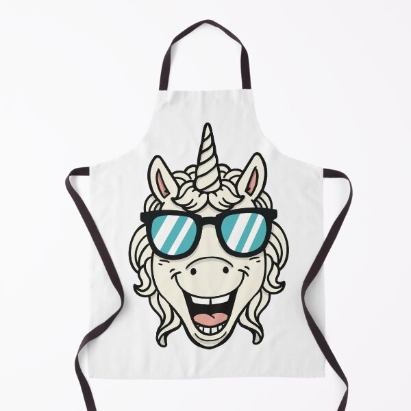 Item preview, Cool unicorn with Sunglasses – Funny unicorn Head Cartoon designed and sold by holywarter.