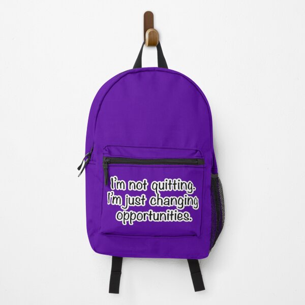 Item preview, I’m not quitting I’m just changing opportunities, purple background designed and sold by mntimg.