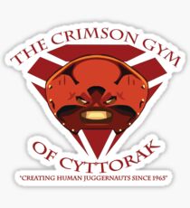 The Crimson Gym of Cyttorak Sticker