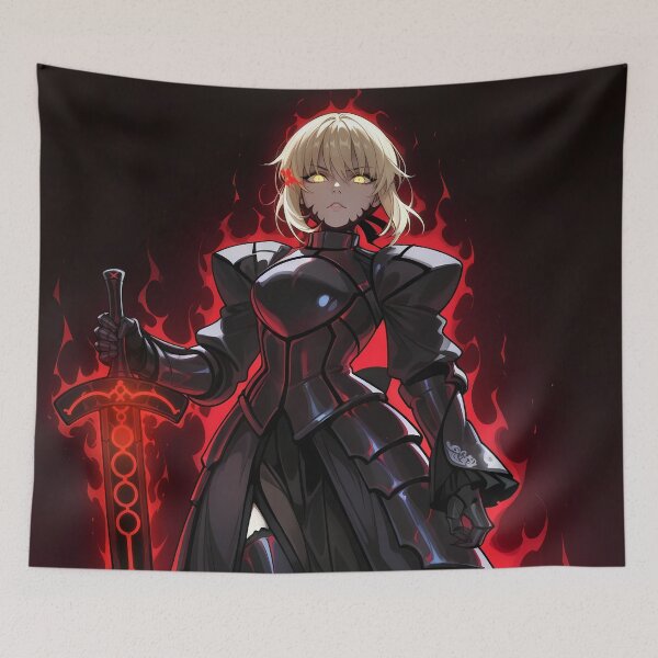 Item preview, Saber Alter Fate Stay Night Fiery Dark Anime Girl Power designed and sold by thedarvills.