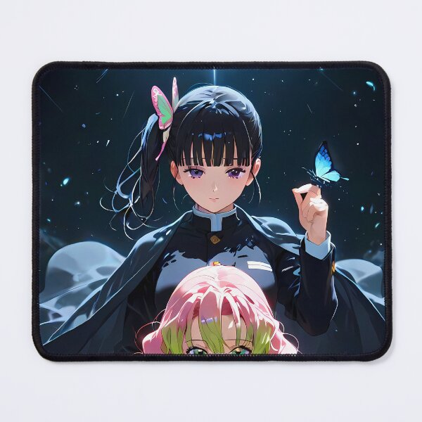 Item preview, Mitsuri Kanroji Butterfly Night Demon Slayer Anime Girl designed and sold by thedarvills.