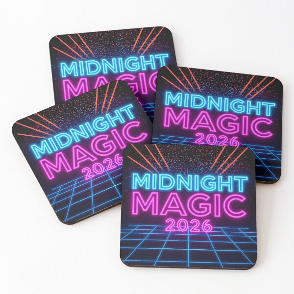 Item preview, Midnight Magic 2026 - Neon Synthwave New Year Celebration 80s Retro Style designed and sold by FestivityFinds.