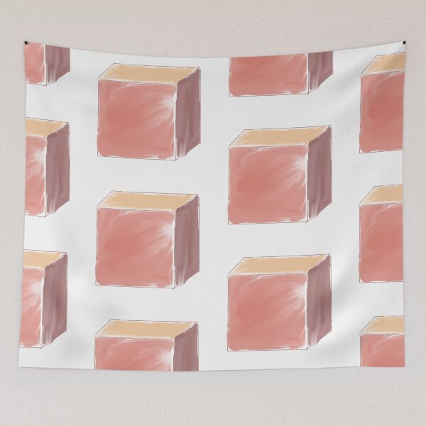 Item preview, Red 3D Cube designed and sold by quemilydesigns.