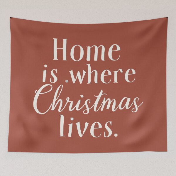 Item preview, Home Is Where Christmas Lives – Cozy Christmas Quote  ? Tags designed and sold by Irene Catchmind.