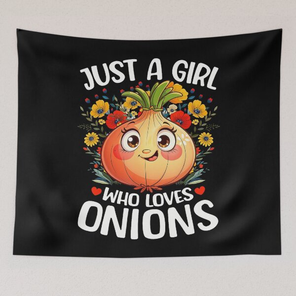 Item preview, Funny Onion Lover Flower Just A Girl Who Loves Onions designed and sold by JaimeTrudie.