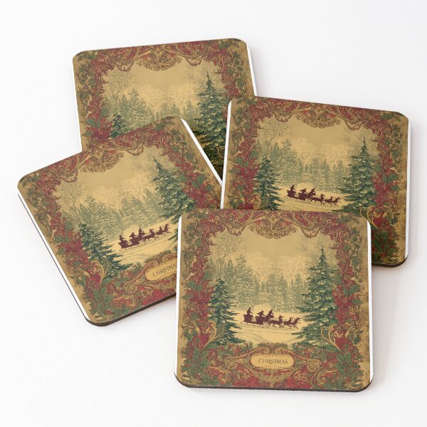 Item preview, Christmases of Yesteryear — Vintage Holiday Posters designed and sold by MidArtForge.