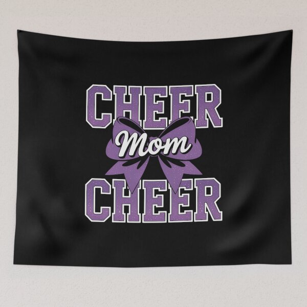 Item preview, Cheer Mom Mama Bow Sport Cheerleader Cheerleading Purple  designed and sold by VENOM0RIOT.