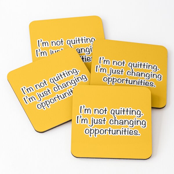 Item preview, I’m not quitting I’m just changing opportunities, orange background designed and sold by mntimg.