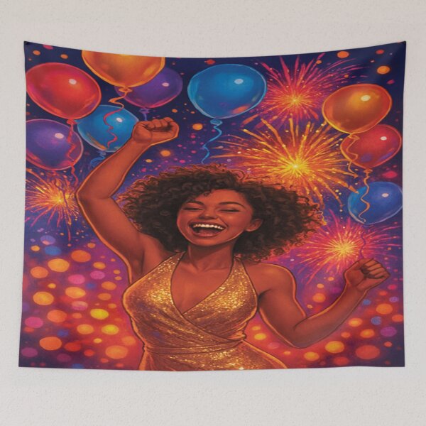 Item preview, Golden Joy Explosion: Party Queen Rising designed and sold by Mindful56.