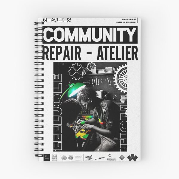 Item preview, Solarpunk Community Repair Atelier Workshop Art Print designed and sold by Raw-Ink.